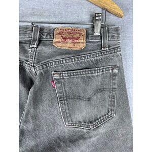 Vintage Levis Jeans Fits 30x28 Gray 501 90s Made in USA Straight Leg Faded